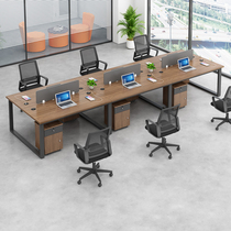 Desk desk office office building staff card seat staff desk simple modern desk and chair combination