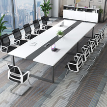 Conference table long table simple modern large table workbench desk custom negotiation table and chair combination bar table