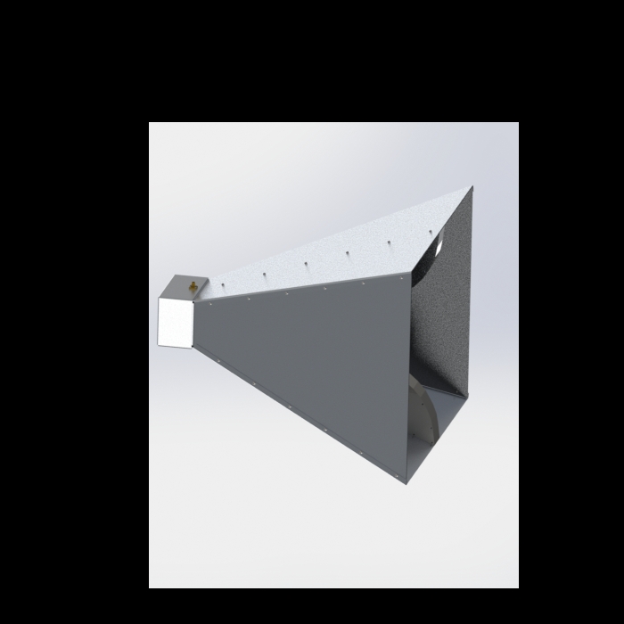 0 4-3GHz double ridge horn broadband horn antenna horn antenna 12DBi custom