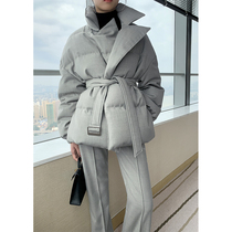 SOULKISS winter shirt high reputation JI simple temperament light and short white duck down jacket lady