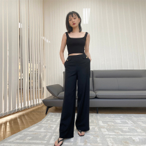 SOULKISS M4 color high grade fiber _ Niche design sense inside with short knitted small vest suspender