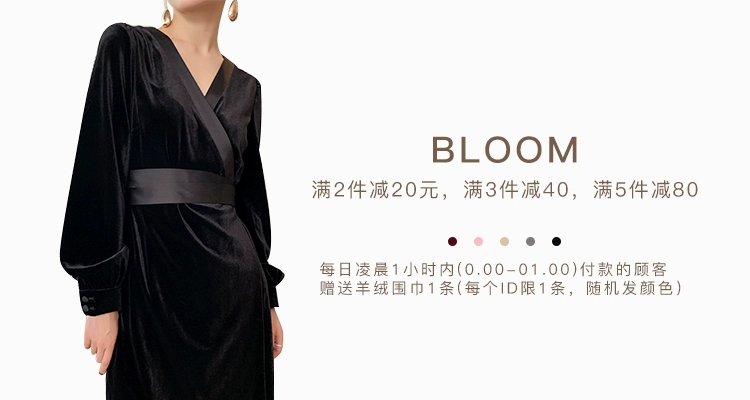 SOULKISS2018 mùa thu đông mới hàng hóa châu Âu len nâu hai mặt áo len cashmere nữ trong phần dài