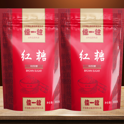300g*2袋！甘蔗红糖老红糖粉