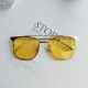 Hàn Quốc ulzzang Phim biển nửa khung kính râm nữ đường phố bắn thủy triều người chic kính râm