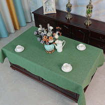 Table cloth pure colour minimalist tea table cloth art modern cotton numb-style table cloth rectangular home luxurious Nordic