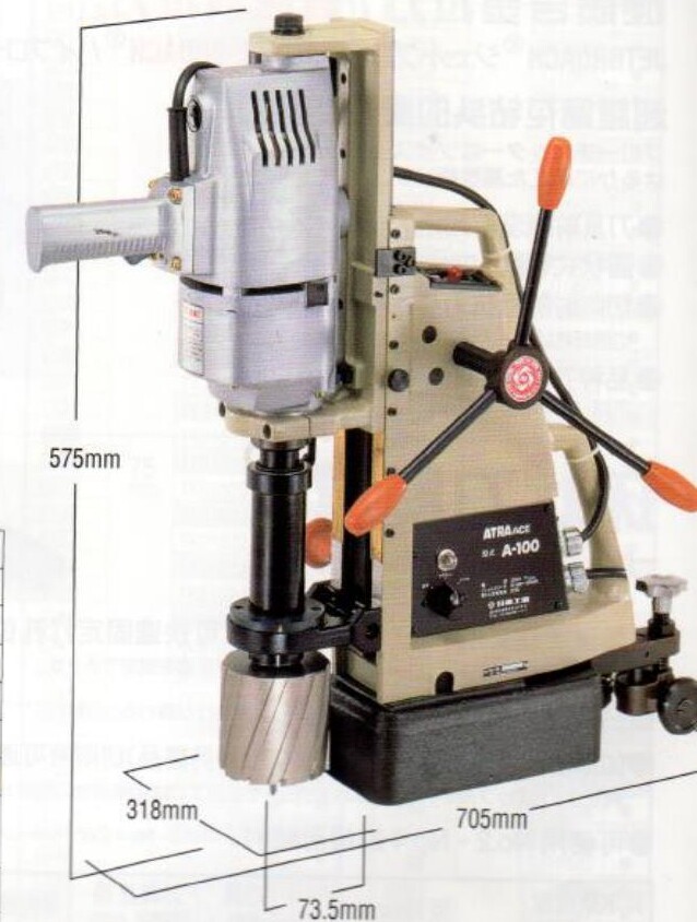 Day East NITTO Magnetic drilling magnetic seat drilling steel plate drill A-100