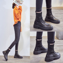 Womens shoes European and American casual handsome lace-up women