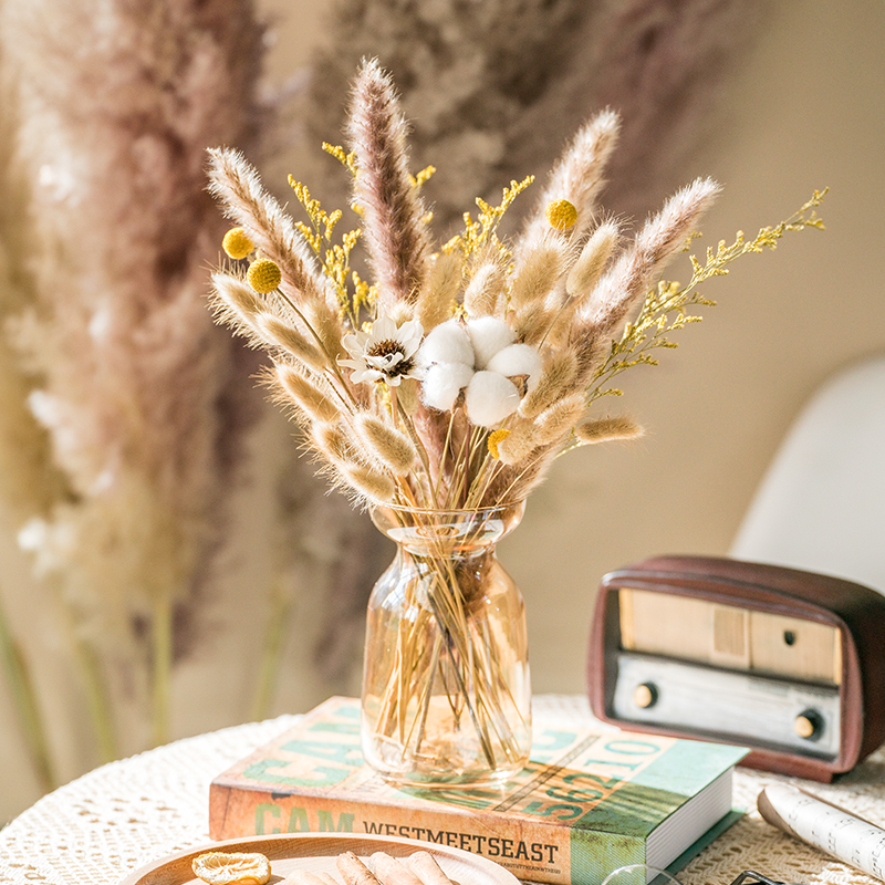 Yunnan natural dried flower bouquet Daisy rabbit tail grass yugali ins Nordic home decoration desktop furnishings