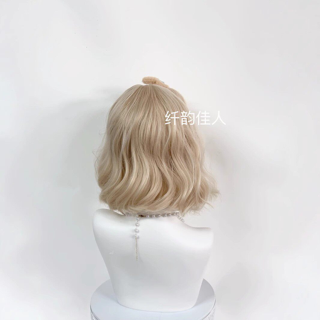 一抹白金色，让灵魂自由舞动_日常整顶假发_淘宝美妆网