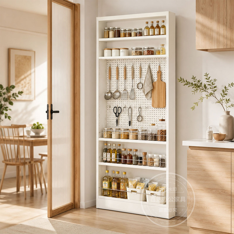 8cm Ultra-Thin Kitchen Door Narrow Storage Rack Integrated Floor-Standing Spice Rack No-Drill Gap Rack Steel Storage Rack 8cm Ultra-Thin Kitchen Door Narrow Storage Rack Integrated Floor-Standing Spice Rack No-Drill Gap Rack Steel Storage Rack
