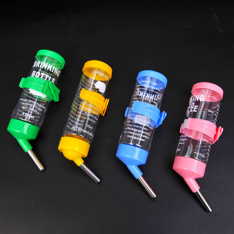 Small pet water bottle medium 125ml hamster rabbit chinchilla golden bear ball ball leak-proof drinking fountain water bottle feeder