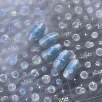 Conch Star Ocean Nail Stickers Shiny Glass Dolphin Sea