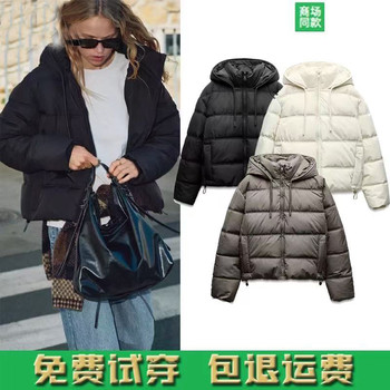 Cotton long sleeve thick warm hooded jacket coat cotton coat Cotton long sleeve thick warm hooded jacket coat cotton coat