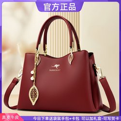 Kangaroo Brand Women's Handbag, Middle-Aged Tote Bag, Gift for Mom, 2025 New Model, Stylish Women's Crossbody Bag, Large Capacity