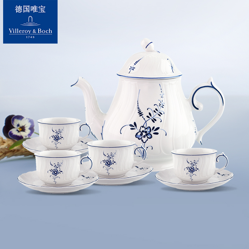 villeroyboch Germany's meritocratic import Lower afternoon tea tea set Set ceramic Home European-style individuality Luxembourg
