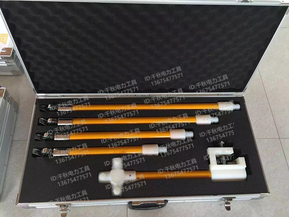 Tools for 10KV live working of insulated drainage line support frame