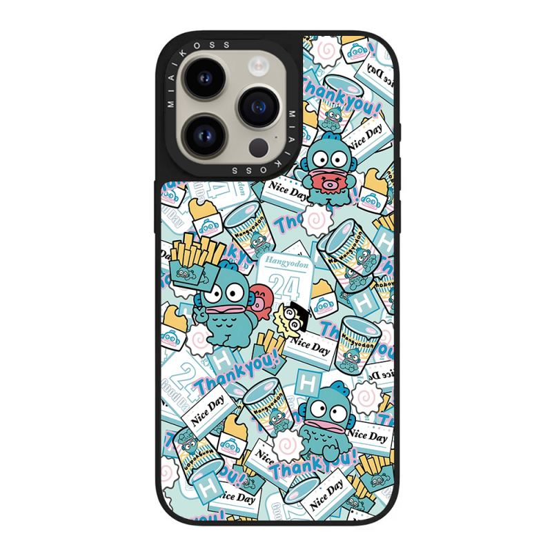 Collaboration with Sanrio 24Good Day Stickers Clownfish Kuromi Suitable for iPhone 15 Pro Max Apple 17 Phone Case Trendy Brand 14 Shockproof Cover 13 Personalized 12 for Women 16 Magnetic Version Exquisite