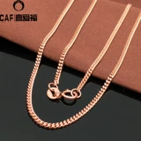 喜爱福 Ювелирное украшение, золотое изысканное ожерелье, Россия, 14 карат, розовое золото, Италия