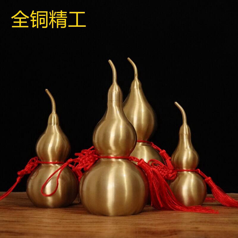 Opening copper hyacinth handicraft swing accessories Home Decorative Living Room Genguan Office Pure Bronze Furnishing Gift New Chinese