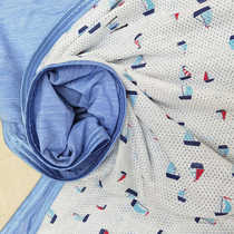 Japanese single summer cold feeling cotton childrens office nap sofa blanket air conditioning quilt bed cover thin cool feeling small blanket