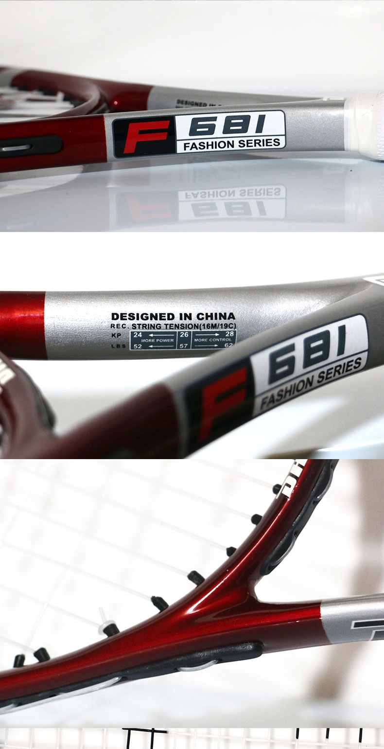 Đôi hạnh phúc Tennis Racquet chính hãng đôi mới bắt đầu Tennis Racquet Tennis huấn luyện viên với Line Rebound Set Couple đôi Shot babolat pure strike 270g
