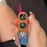 Креативная неоновая мультяшная зажигалка с шестернями, мелки, подарок на день рождения