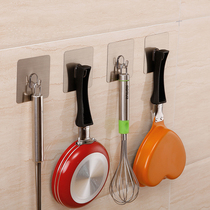 Double Qing no trace hook sticky hook row hook Strong adhesive wall hanging kitchen door back nail-free sticky hook bag hook