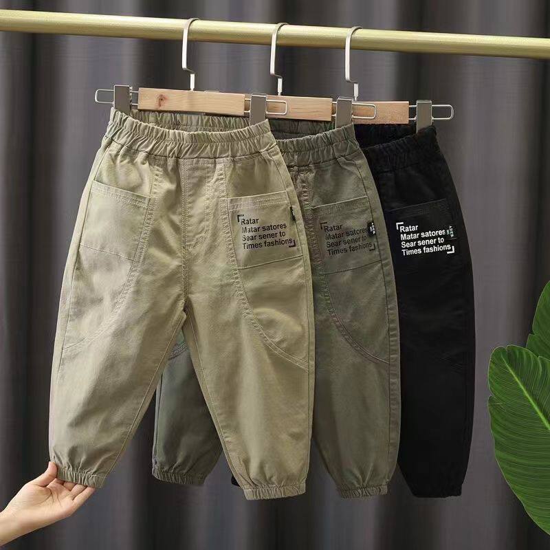 Kids' Breezy Cotton Long Pants for Summer | Ultra-Lightweight Loose Fit Trousers for Boys – Perfect for Hot Days, Play & Outdoors