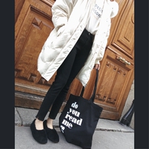 Golden mushroom mushroom upgrade shen pants winter B equipped with black plus velvet stretch denim thin feet pants 