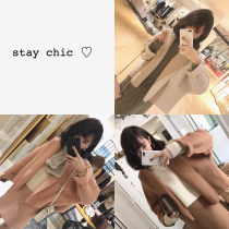 Golden mushroom mushroom love My favorite western silhouette lapel handmade full-wool double-sided coat coat