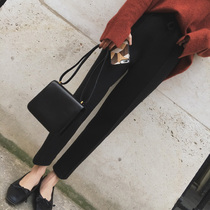 Mushroom mushroom eyes close my love casual pants 3-color thickened woolen cone pants