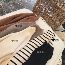 Golden mushroom mushroom five-color all in winter is a practical half-turtleneck knitted slim-fit bottoming shirt
