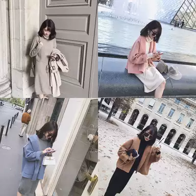 Mushroom mushrooms can be paired with vintage turtleneck knit dress women with super winter coats