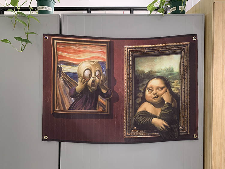 Гобелен 美国歌手 kanye 侃爷 室内免打孔挂画 可洗环保背景墙装饰