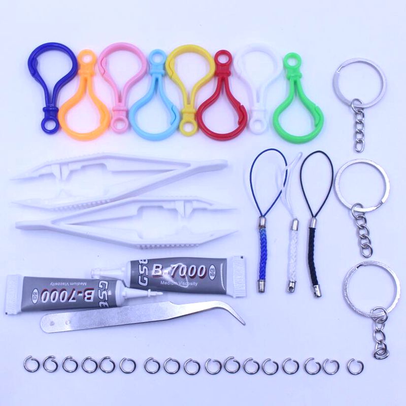 Collared Bean Hanging Accessories Accessory Bronzing Paper Small Lobster Key Buttoning Circle Tweezers Rope Hanging Ring Tool Making