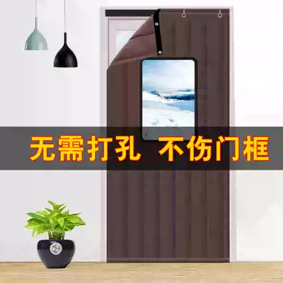 Door curtain warm in winter and windproof thickening household cold insulation windshield sound insulation curtain Super sound insulation cotton door curtain