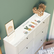 Shoe cabinet mat Table top Waterproof and oil-proof wash-in tablecloth cover towel cover cloth pvc TV cabinet coffee table Soft glass table mat