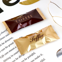 Original toffee packaging bag Christmas candy bag New Year golden candy packaging bag bakery food machine sealing bag