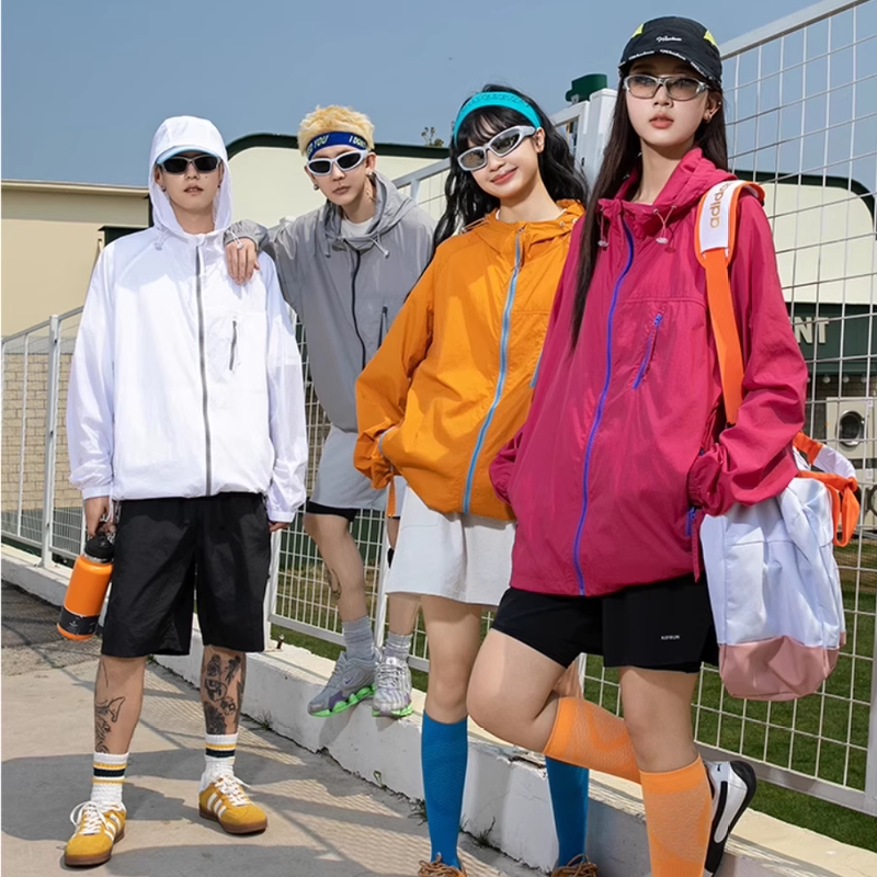 Clearance】Warfield Suo Summer Unisex Lightweight Sun Protection Clothing Loose Large Size Skin Coat Windbreaker for Couples Clearance】Warfield Suo Summer Unisex Lightweight Sun Protection Clothing Loose Large Size Skin Coat Windbreaker for Couples