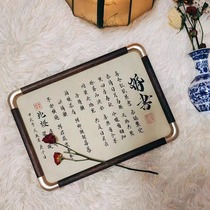 Sweet handwritten wedding book ornaments walnut photo frame can be hung and placed A4