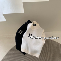 well we11done21ss new Song Qian same style 11Logo design stretch knitted vest