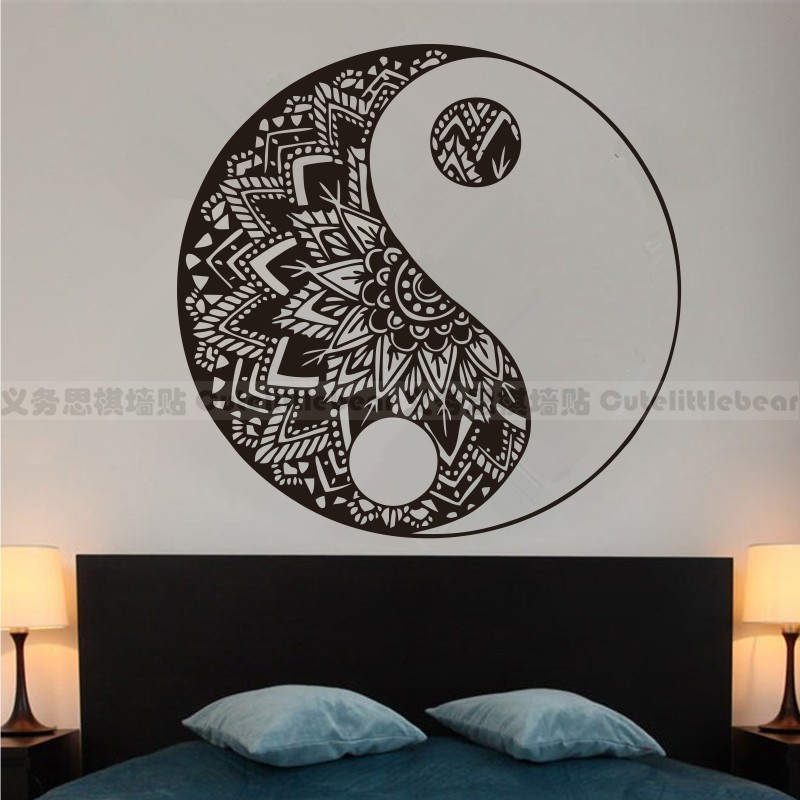 Mandala Tai Chi Bagua Wall Sticker Home Yin and Yang Mandala Wall Decoration Entrance Yoga Meditation Room Background Mandala Tai Chi Bagua Wall Sticker Home Yin and Yang Mandala Wall Decoration Entrance Yoga Meditation Room Background