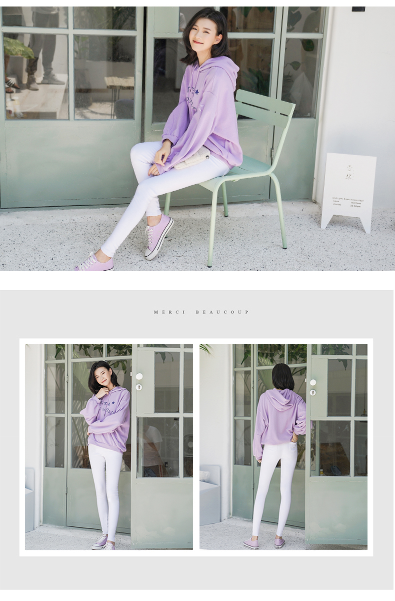 Quần legging nam mùa thu mới 2018 của Nam Phi mặc phiên bản Hàn Quốc eo cao hoang dã là quần skinny bút chì đen quần vải nữ