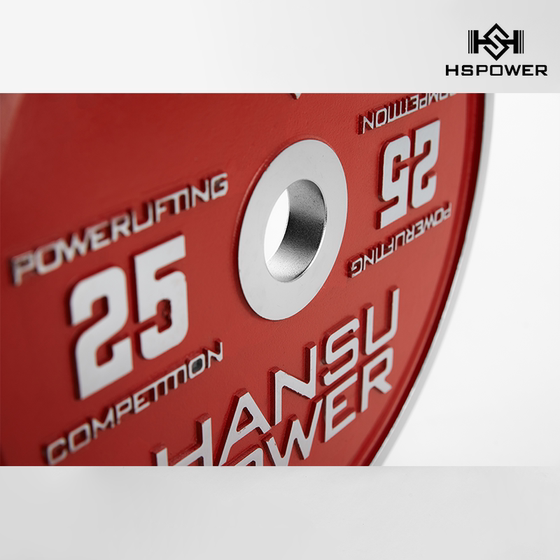 Hansu Sports Hspower 경쟁 수준 전력 리프팅 바벨 컬러 전기 도금 대형 시트 피트니스 바벨 역도 장비