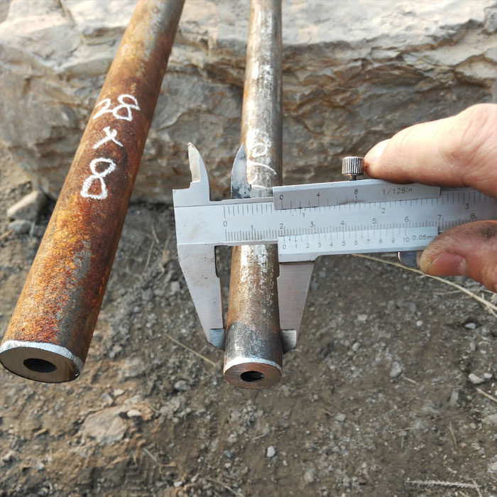 A3 steel thick wall steel pipe outer diameter 28mm inner diameter 12mm wall thickness 8mm small caliber 45 carbon steel hollow round pipe