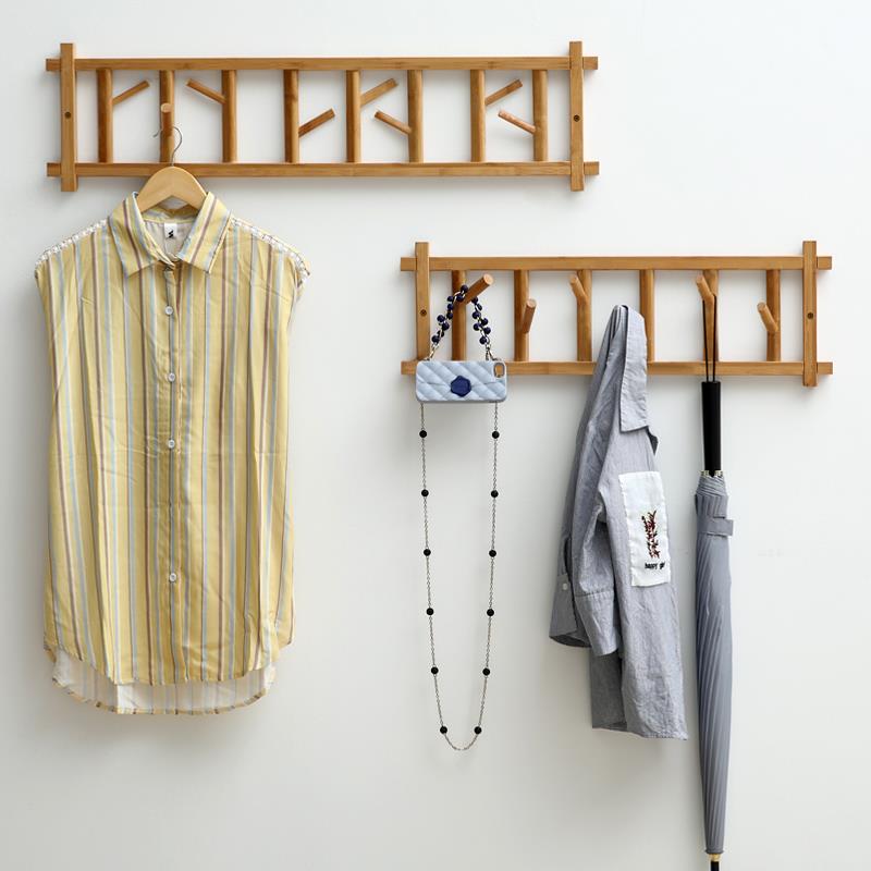 Wood home light luxury door clothes hook Into the door New Chinese hanging clothes hook creative wall hanging wall decoration personality