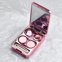 Contact lens box Multi-pack eye-shaped ins Contact lens box Multi-pack cute storage box Small double high-end