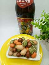 Colorful beans coated peanuts 5kg bulk colored peanut beans Qi Le thing fish skin peanuts fried goods taste