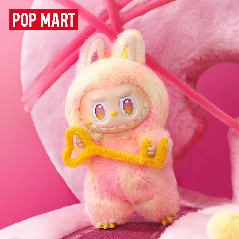 POPMART Pop Mart Labubu Front High Energy Series Macaron Labubu 3 Generation Enamel Blind Box Pendant