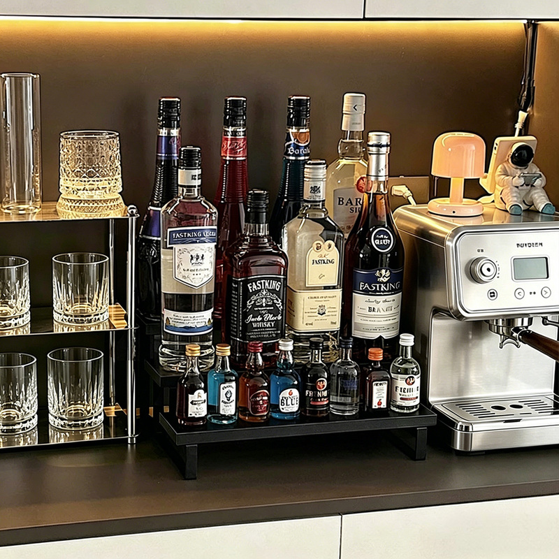 Wine Rack Storage Rack Home Bar Wine Cabinet Wine Glass Fruit Wine Liquor Beverage Mixing Ladder Tabletop Display Rack
